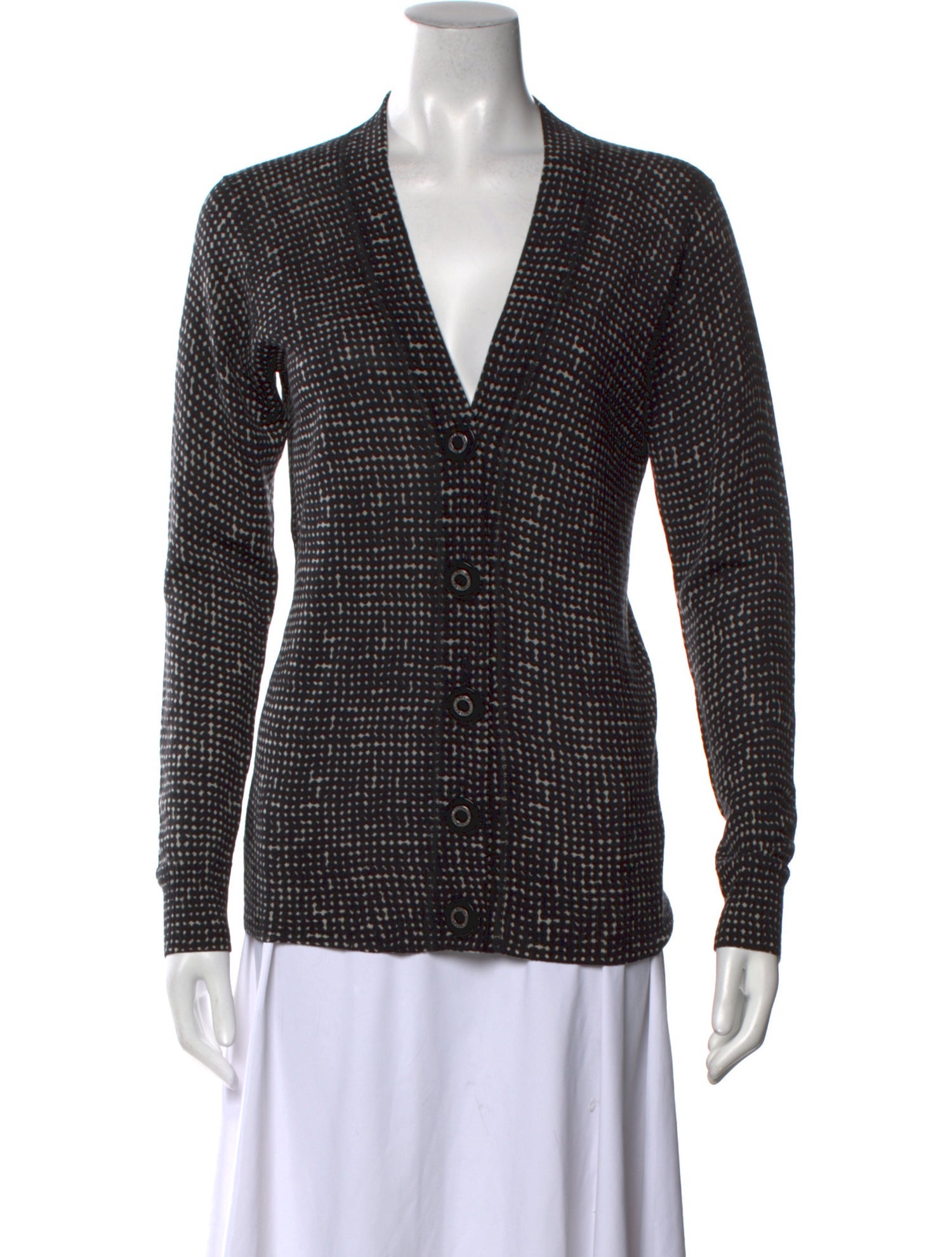 Tory Burch Wool Polka Dot Print Sweater