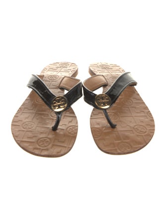 Tory Burch Patent Leather Slides