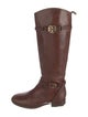 Tory Burch Leather Studded Accents Riding Boots
