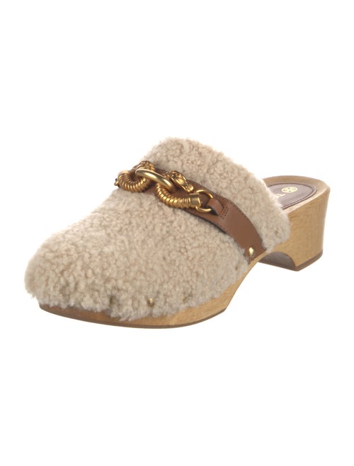 Tory Burch Faux Fur Animal Print Mules