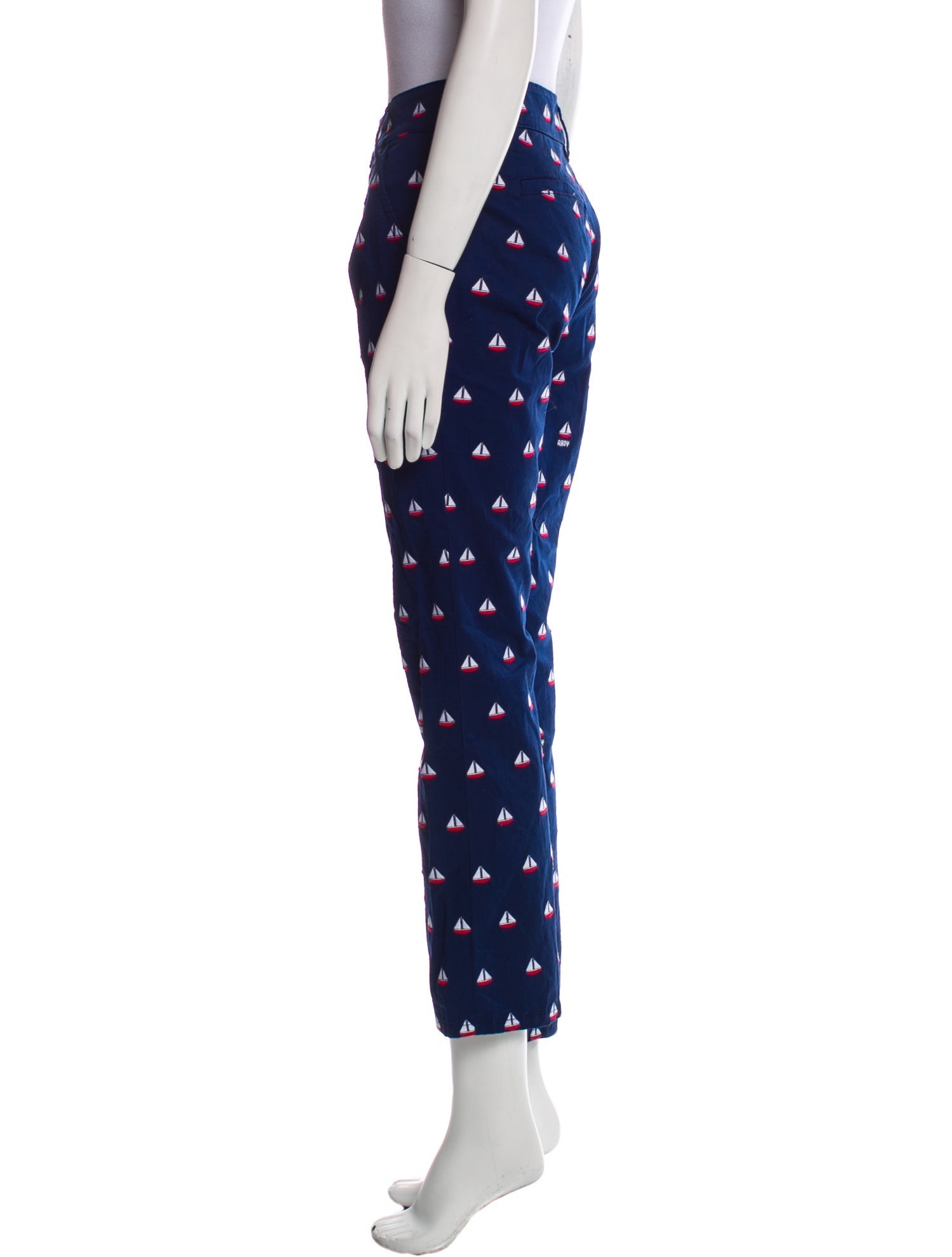 Tory Burch Printed Straight Leg Pants