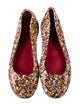 Tory Burch Patent Leather Floral Print Ballet Flats