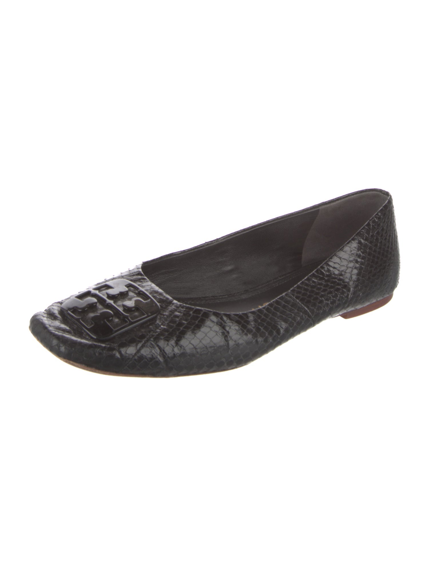 Tory Burch Snakeskin Animal Print Ballet Flats