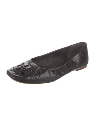 Tory Burch Snakeskin Animal Print Ballet Flats