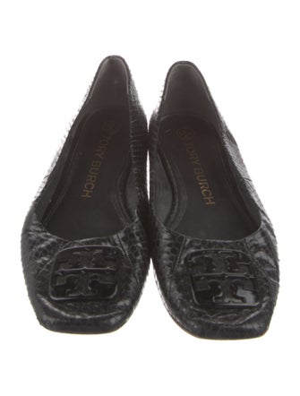 Tory Burch Snakeskin Animal Print Ballet Flats