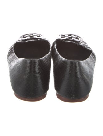Tory Burch Snakeskin Animal Print Ballet Flats