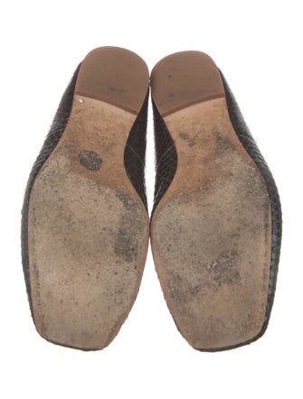 Tory Burch Snakeskin Animal Print Ballet Flats