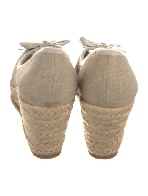 Tory Burch Canvas Bow Accents Espadrilles