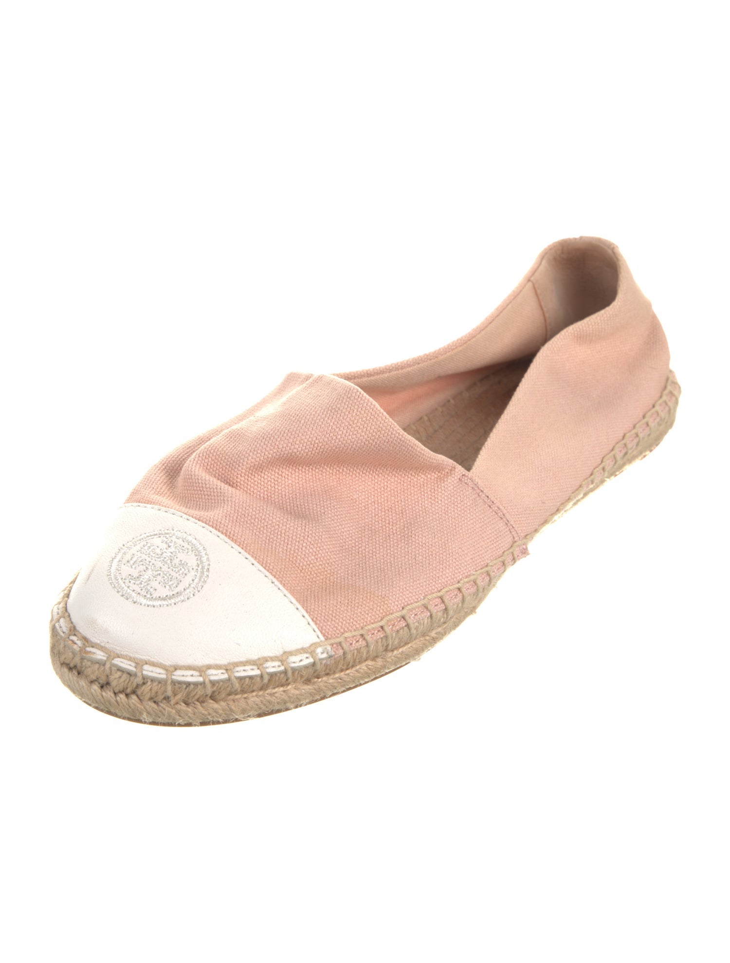 Tory Burch Canvas Embroidered Accent Espadrilles