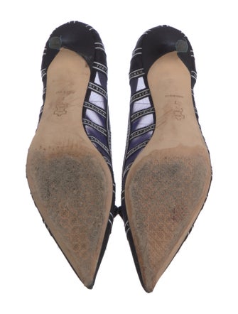 Tory Burch Mesh Printed Pumps