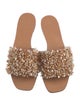 Tory Burch Satin Beaded Accents Slides