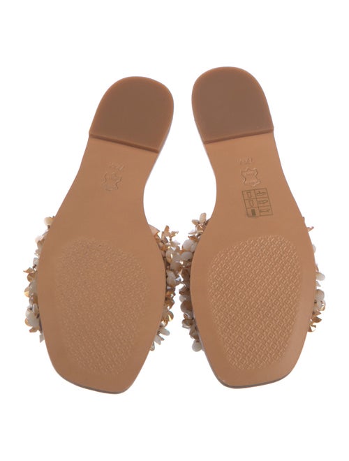 Tory Burch Satin Beaded Accents Slides