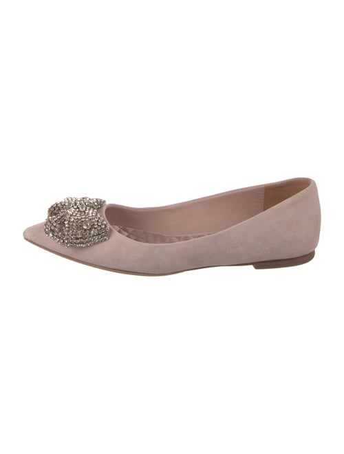 Tory Burch Suede Bow Accents Flats