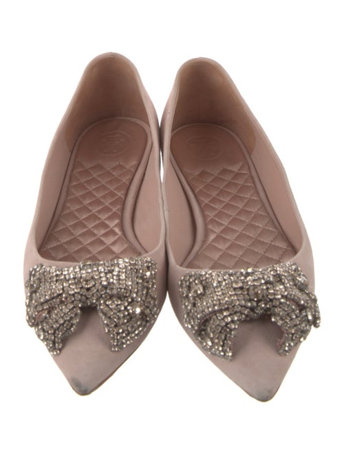 Tory Burch Suede Bow Accents Flats
