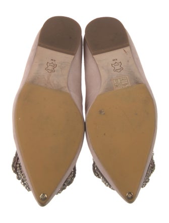 Tory Burch Suede Bow Accents Flats