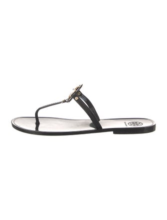 Tory Burch Patent Leather T-Strap Sandals