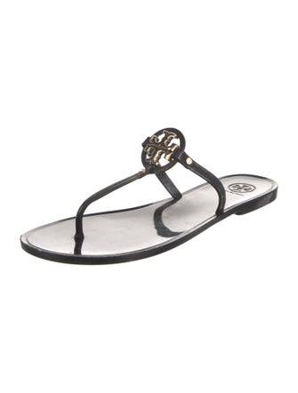 Tory Burch Patent Leather T-Strap Sandals