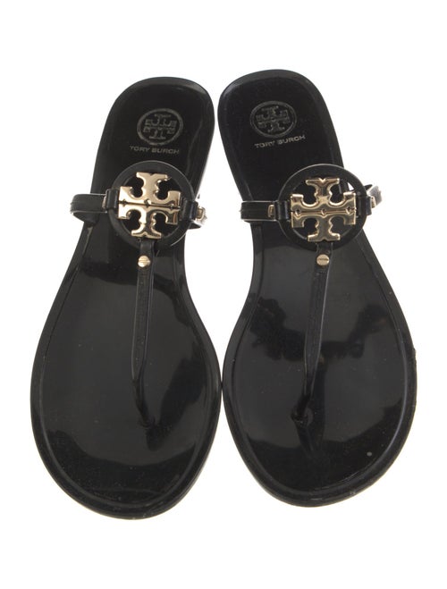 Tory Burch Patent Leather T-Strap Sandals