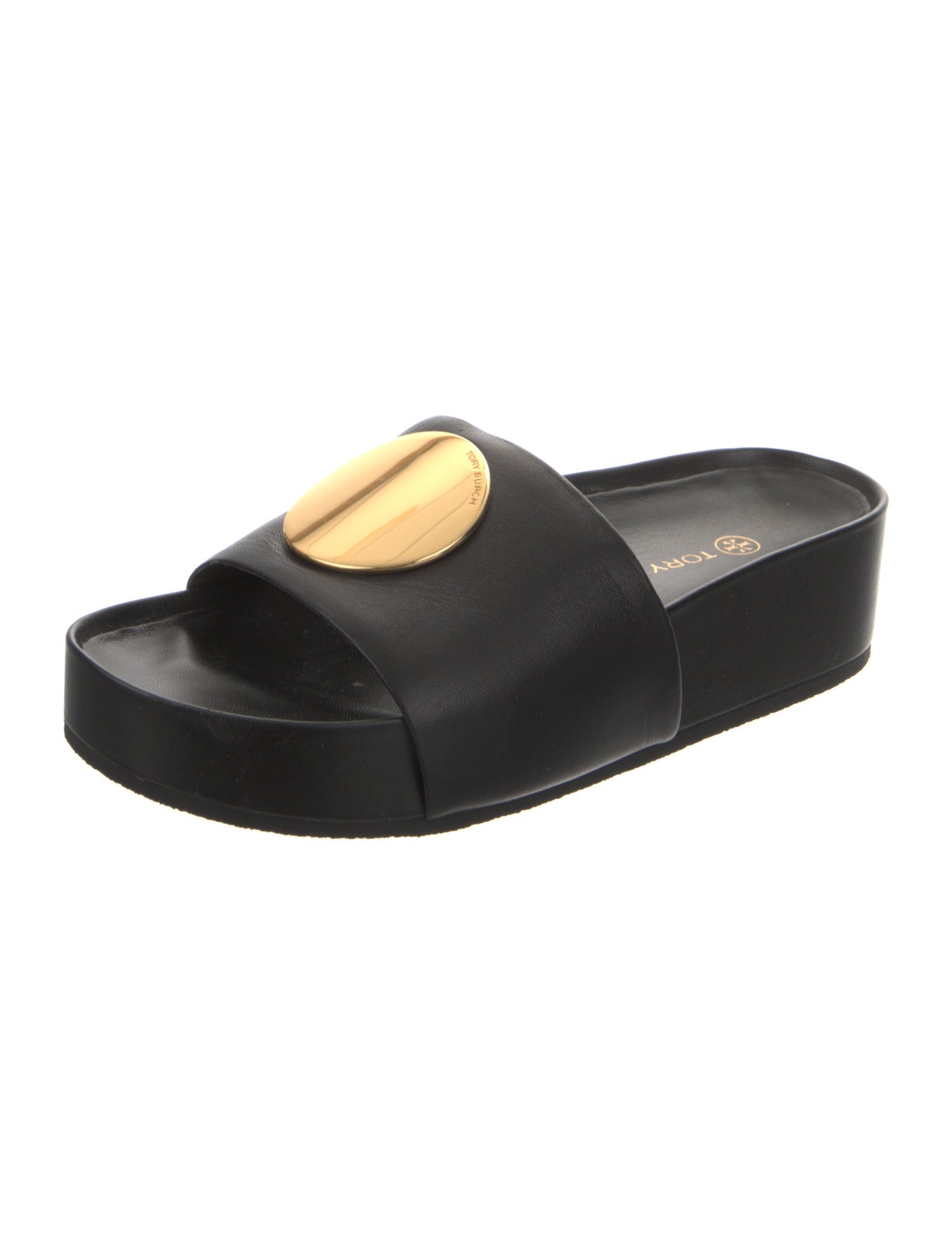 Tory Burch Leather Slides