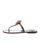 Tory Burch Rubber T-Strap Sandals