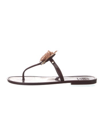 Tory Burch Sandals Rubber T-Strap 7