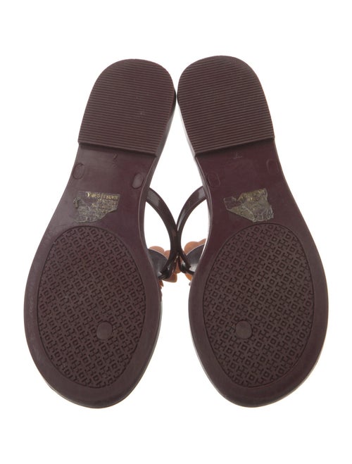Tory Burch Rubber T-Strap Sandals