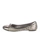 Tory Burch Leather Animal Print Ballet Flats
