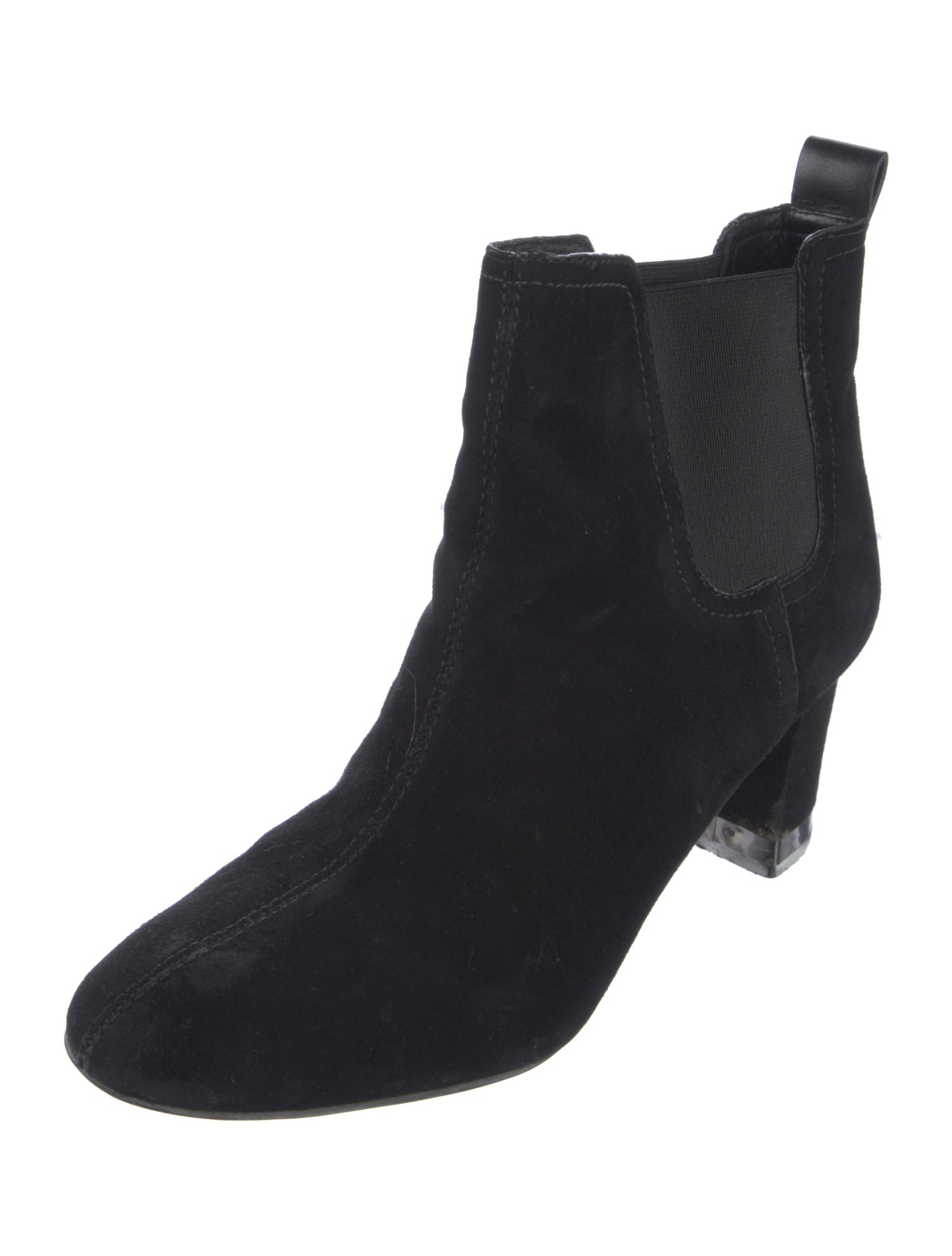 Tory Burch Suede Grosgrain Trim Chelsea Boots