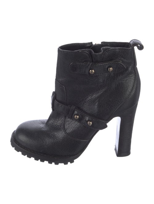 Tory Burch Leather Moto Boots