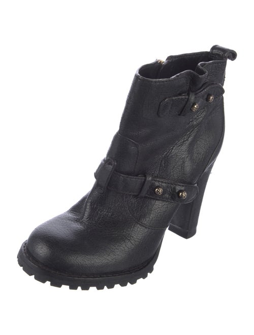 Tory Burch Leather Moto Boots