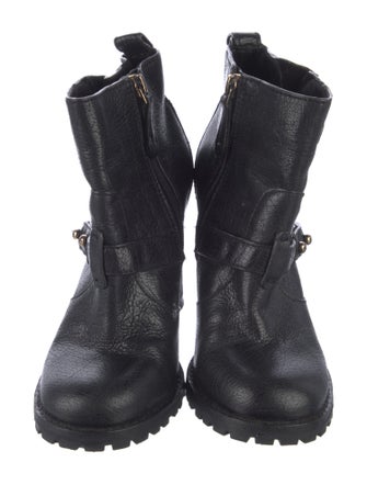 Tory Burch Leather Moto Boots