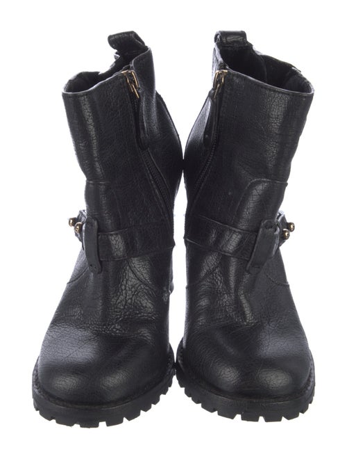 Tory Burch Leather Moto Boots