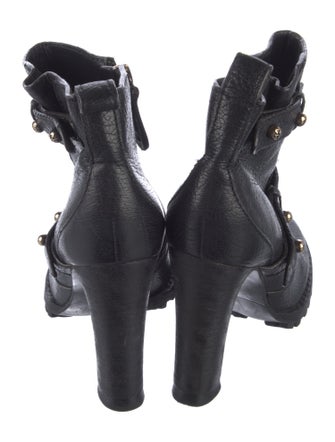 Tory Burch Leather Moto Boots