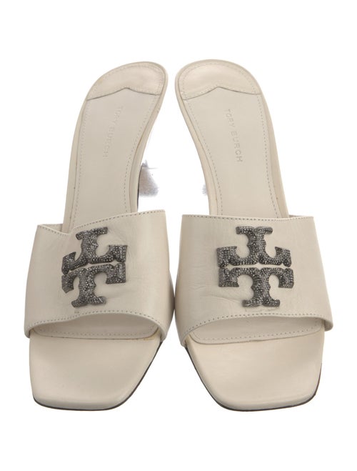 Tory Burch Patent Leather Bow Accents Slides