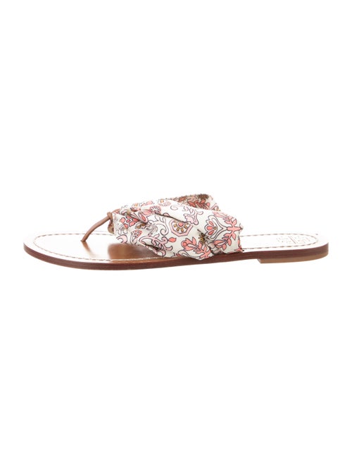 Tory Burch Floral Print Slides