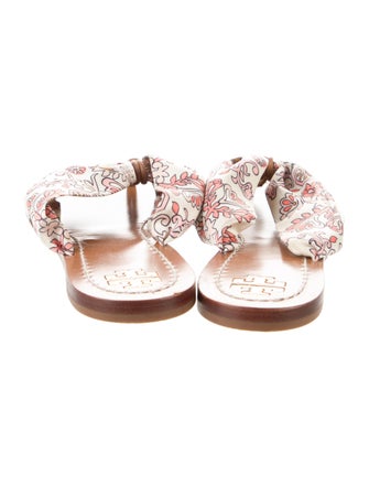 Tory Burch Floral Print Slides