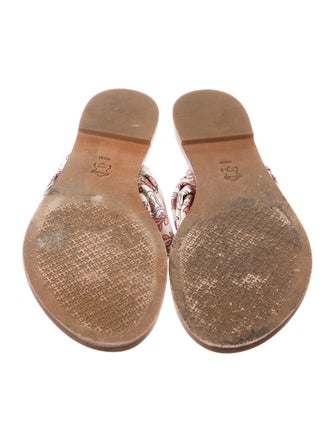 Tory Burch Floral Print Slides