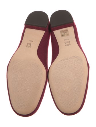 Tory Burch Wool Embroidered Accent Loafers