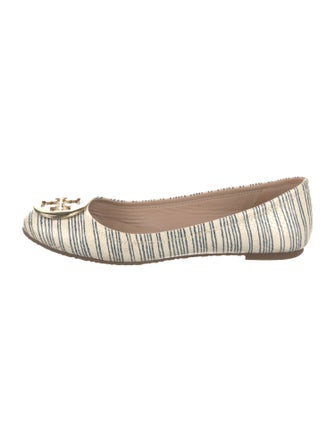 Tory Burch Leather Printed Ballet Flats
