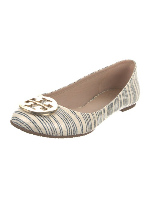 Tory Burch Leather Printed Ballet Flats