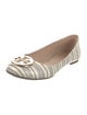 Tory Burch Leather Printed Ballet Flats