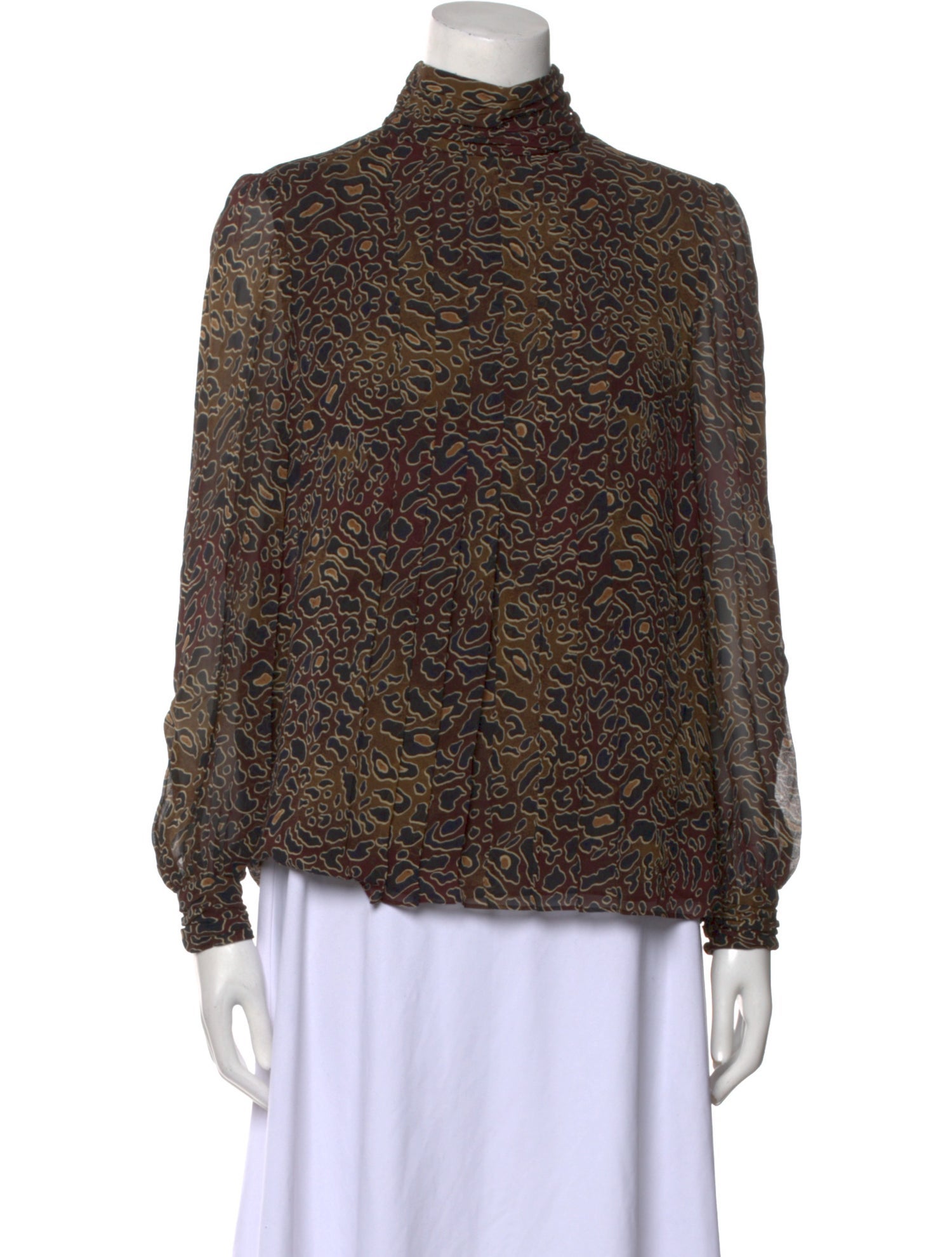 Tory Burch Silk Printed Blouse