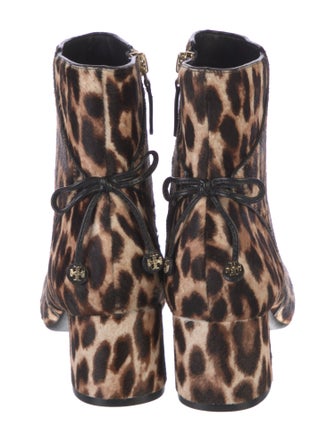 Tory Burch Ponyhair Animal Print Boots