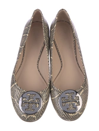 Tory Burch Leather Printed Flats
