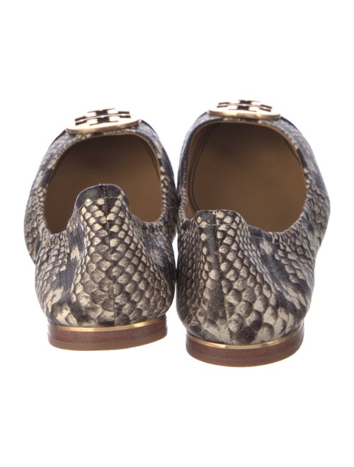Tory Burch Leather Animal Print Ballet Flats
