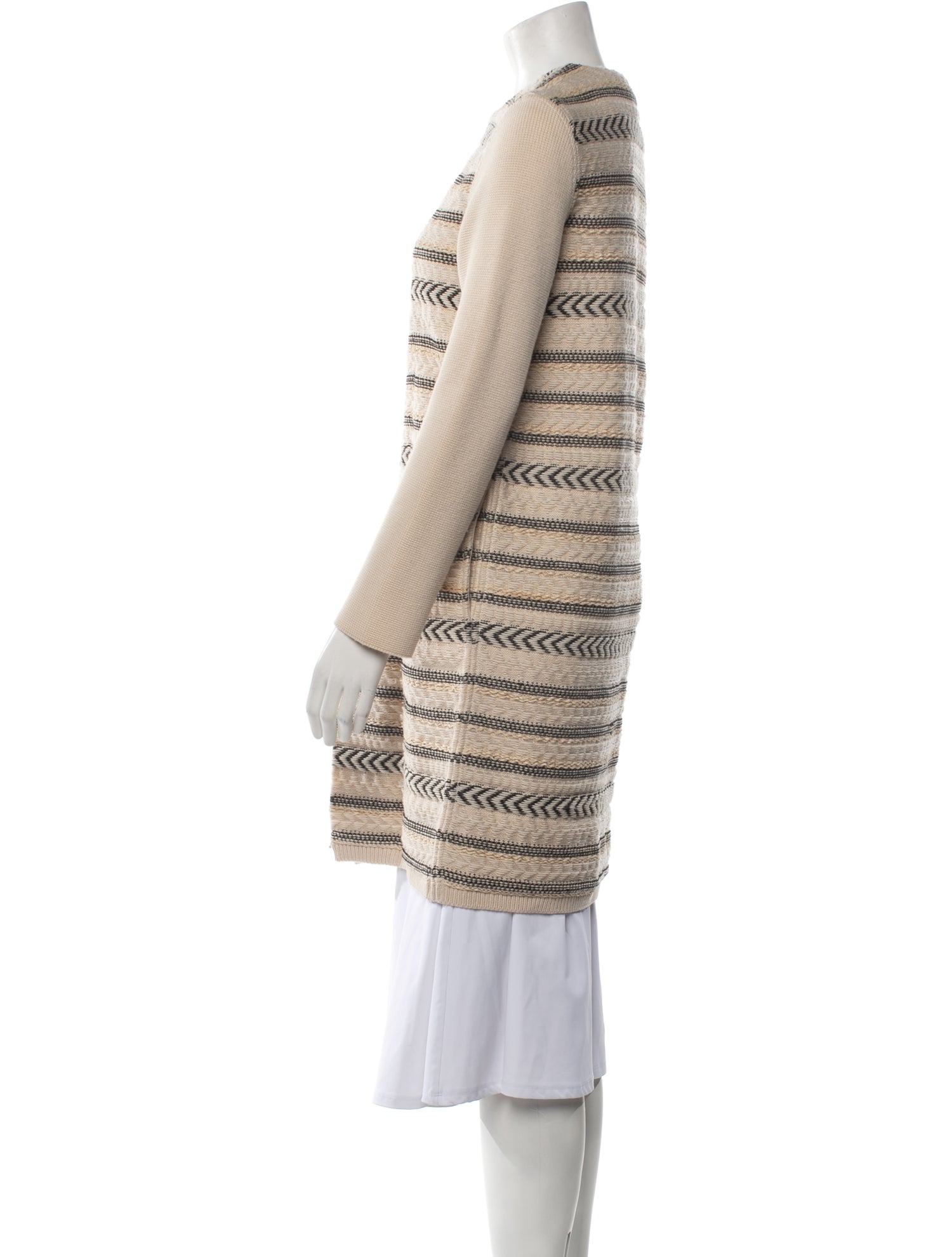 Tory Burch Wool Striped Coat