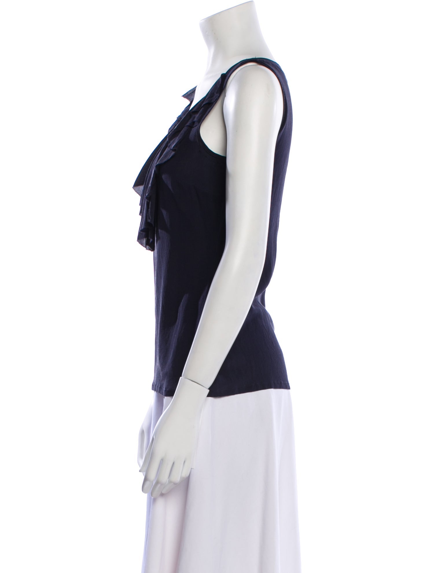 Tory Burch Silk Scoop Neck Top