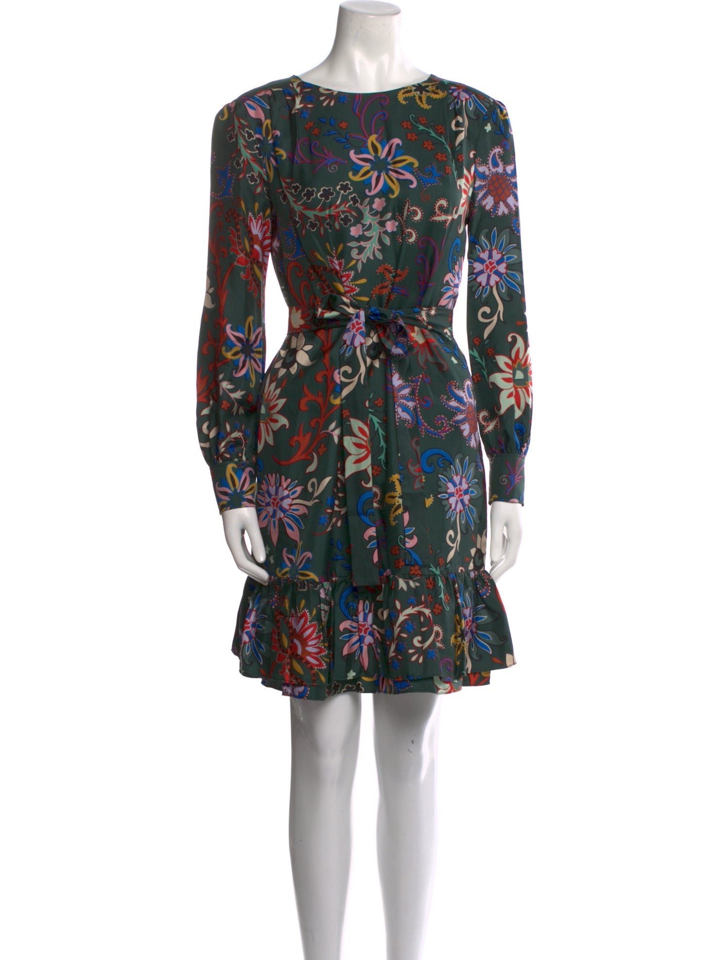 Farm Rio Printed Mini Dress - Green Dresses, Clothing