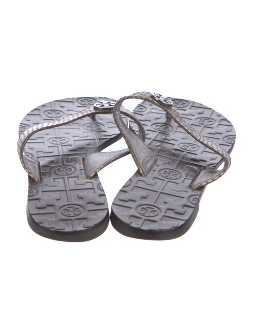 Tory Burch Leather Printed Slides