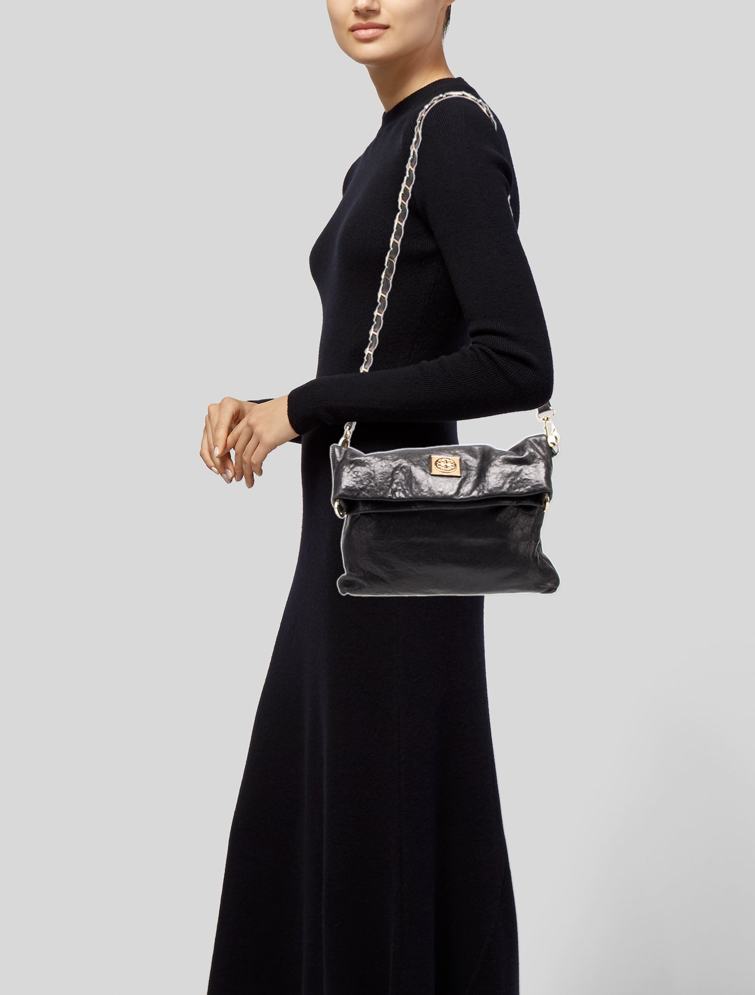 Tory Burch Leather Messenger Bag